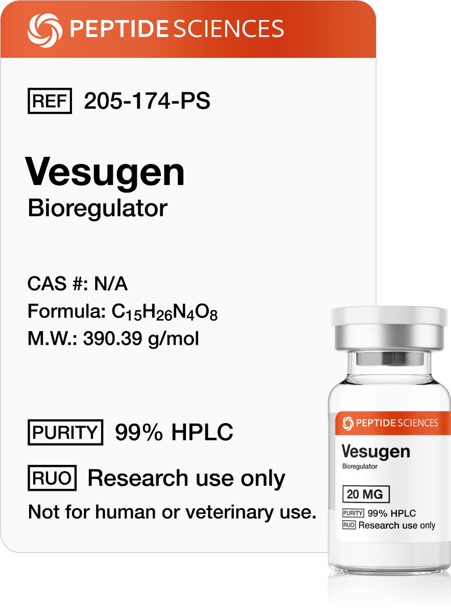 Buy Vesugen Bioregulator Peptide 20mg Europe